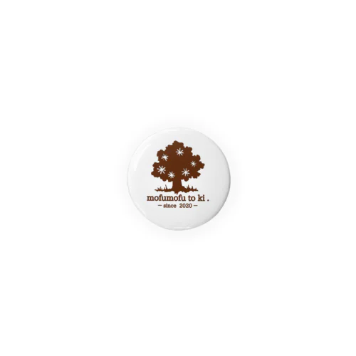 『モフモフと木』オリジナルロゴグッズ Tin Badge