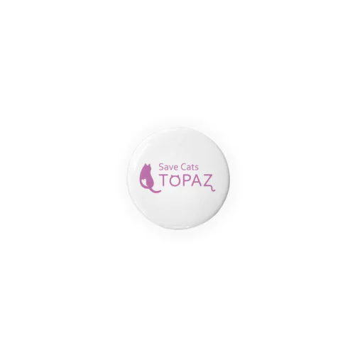 Save Cats TOPAZ ロゴマーク付き缶バッジ Tin Badge