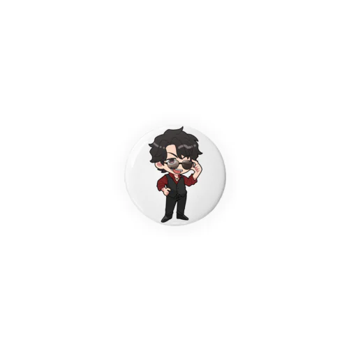 のぞき見るアールくん Tin Badge
