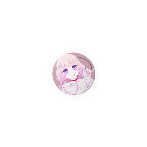 ヤンデレ少女 Tin Badge