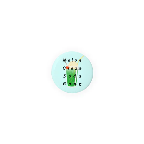 Melon Cream Soda Gang 缶バッジ（ブルー）32mm推奨 Tin Badge
