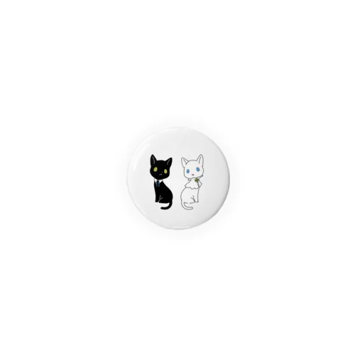 2匹のねこ Tin Badge