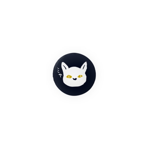 クロネコ缶バッジ（紺） Tin Badge