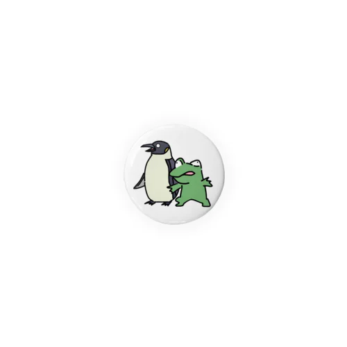 🐸と🐧(33mm) Tin Badge