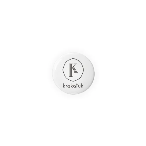 krakatukLOGO  32mm（白） Tin Badge