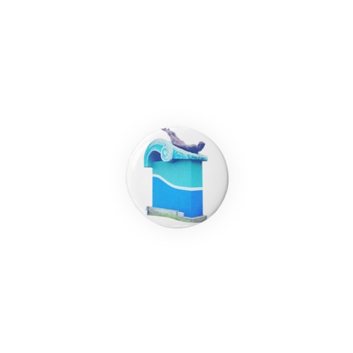 湯野浜「波乗り発祥の浜」像 Tin Badge