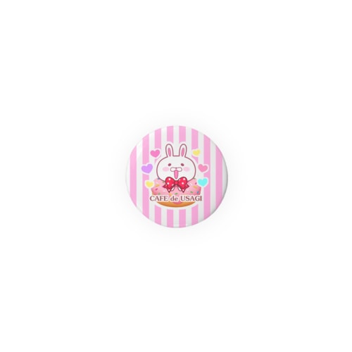 CAFE de USAGI Tin Badge