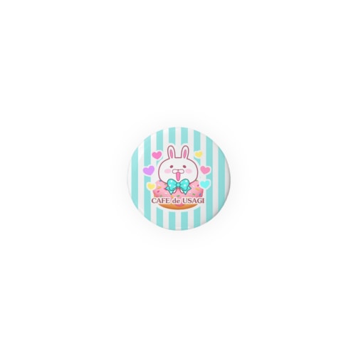 CAFE de USAGI Tin Badge