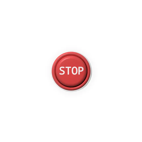 STOPボタン Tin Badge