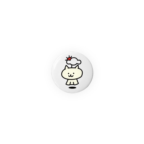 てるてるネコ　通常 Tin Badge