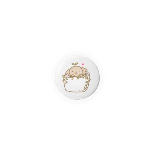ぴょこっとワンワン Tin Badge