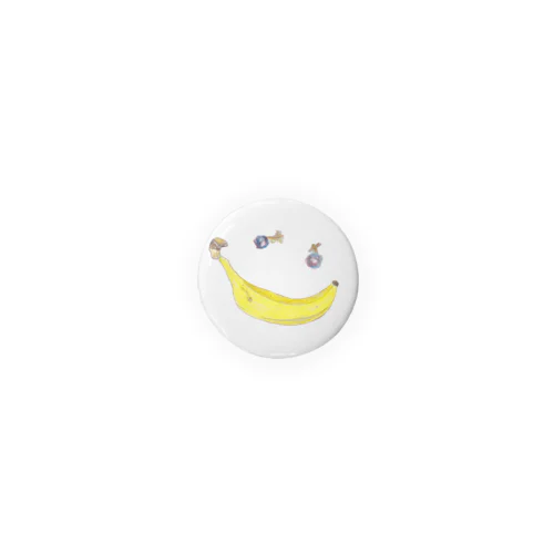 バナナスマイリー　Banana Smiley 缶バッジ