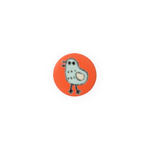 みどりのトリ(夕焼け) Tin Badge