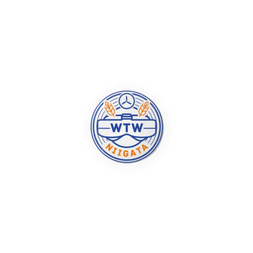 WTW新潟blue Tin Badge