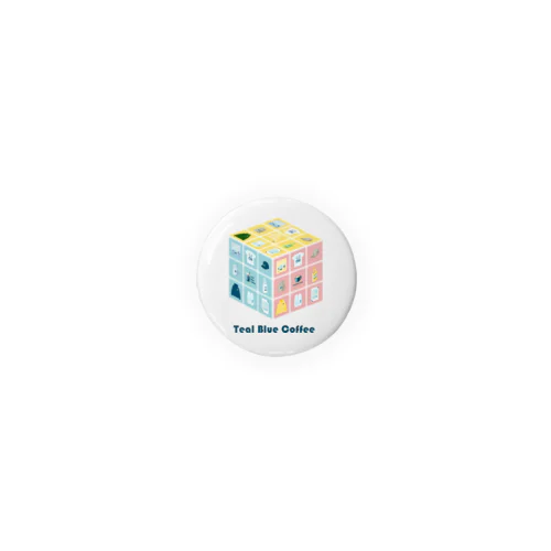 TealBlueItems _Cube COMPLETE Ver. Tin Badge