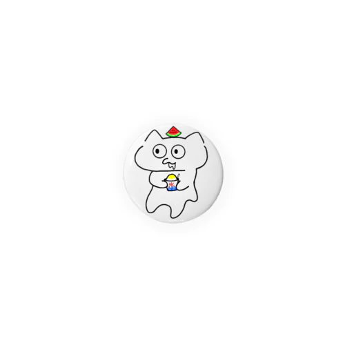 じゅるねこかき氷 Tin Badge