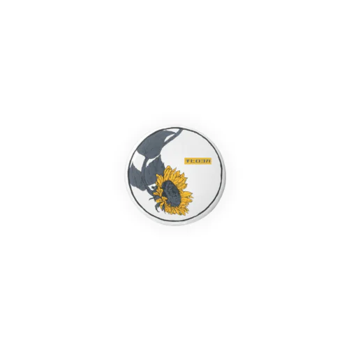 向日葵/チヒロヨガロゴ入り Tin Badge