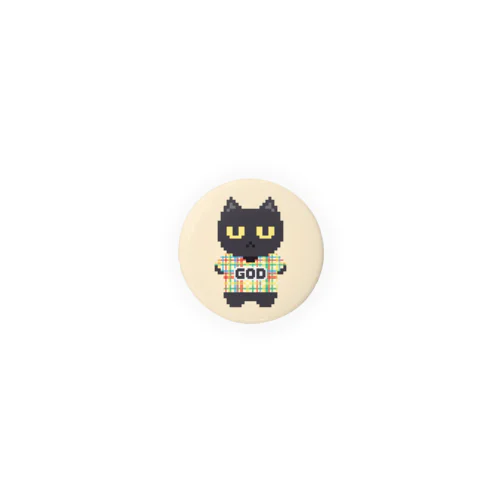 GODねこ Tin Badge