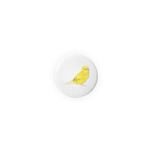 [森図鑑]セキセイインコ黄色 Tin Badge