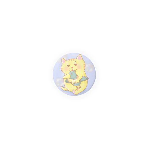 ぬいぐるみとトラ Tin Badge