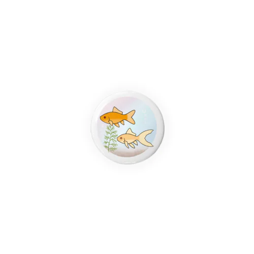 アルビノコメット（アルビノ金魚） Tin Badge