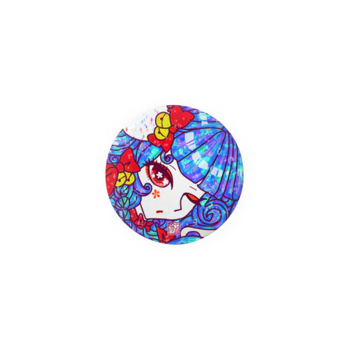 「百歳」Series * CatGirl"赤鈴化猫娘"  Tin Badge