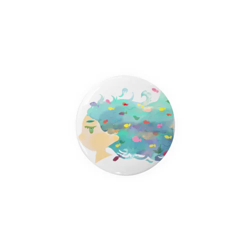 うみのおんなのこ Tin Badge