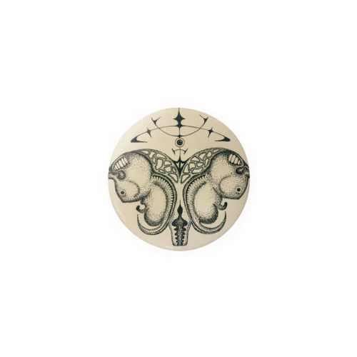 Uterine Tin Badge