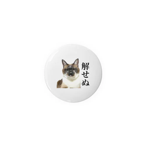 解せぬ Tin Badge