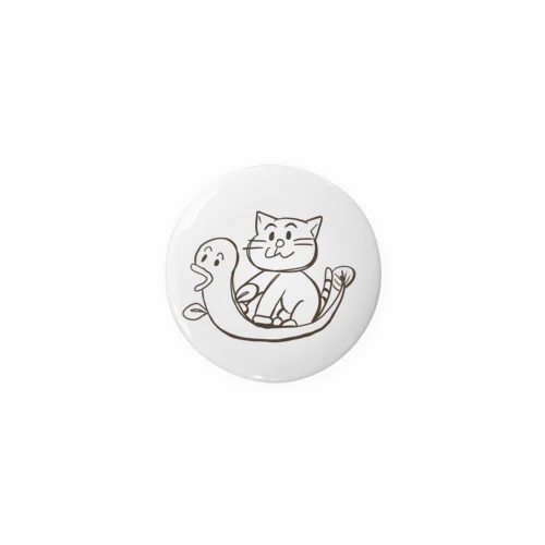 これはうなぎねこ Tin Badge