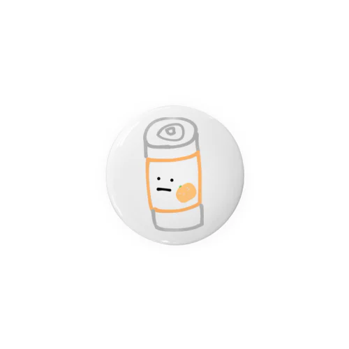 オレンジジュース(缶) Tin Badge