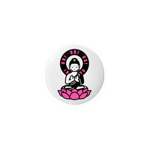 OK! BUDDHA Tin Badge