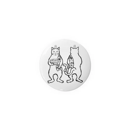 ♨ふろねこ♨ Tin Badge