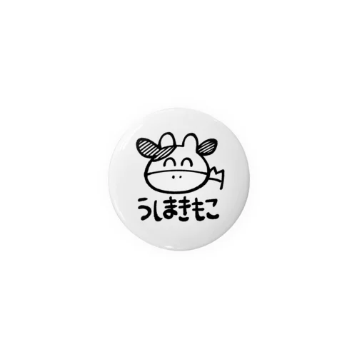 牛牧もこサイングッズ（黒） Tin Badge