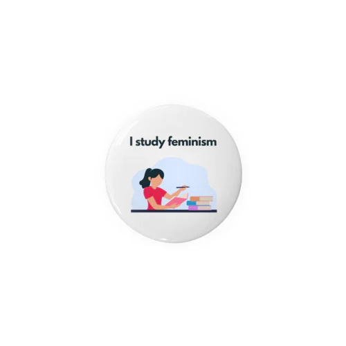 I study feminism 2 缶バッジ