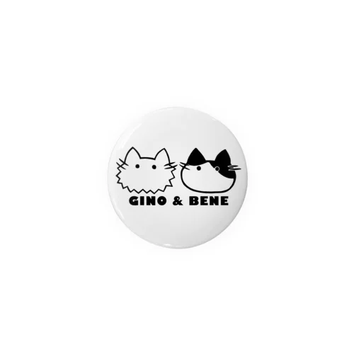 兄弟ねこのまんまるフェイス Tin Badge