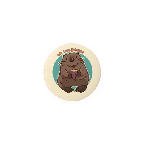 WE LOVE BEAVER! Tin Badge