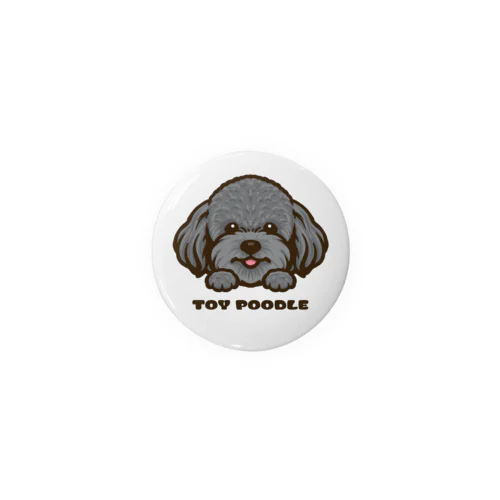 トイプードル Tin Badge