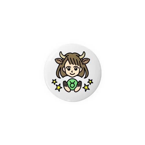 おうし座♉ Tin Badge