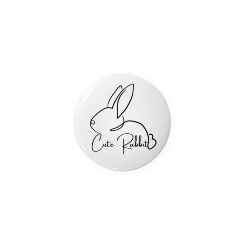 Cute Rabbit Tin Badge