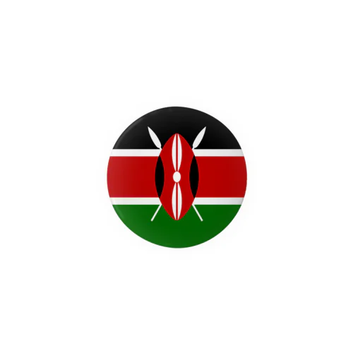 ケニアの国旗 缶バッジ