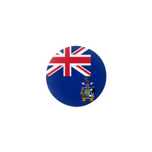 サウスジョージア・サウスサンドウィッチ諸島の旗 缶バッジ