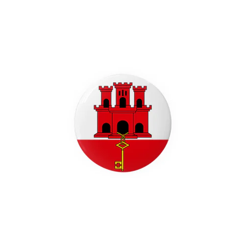 ジブラルタルの旗 Tin Badge