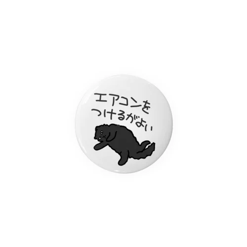 エアコン推奨【黒猫】 Tin Badge