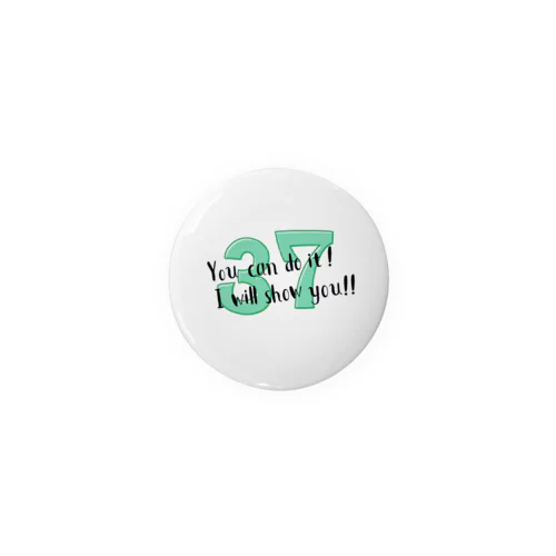 ラッキーナンバー37 Tin Badge