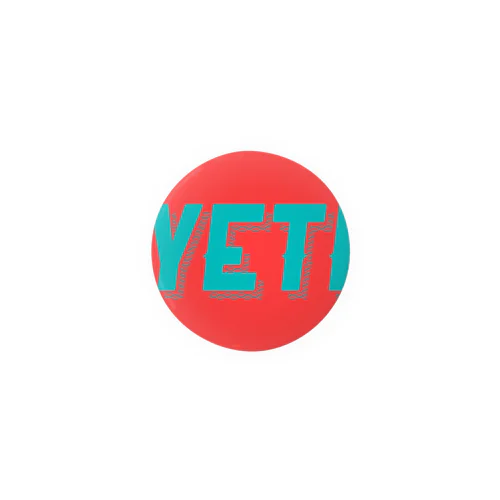 Yeti meets girl (red) Tin Badge