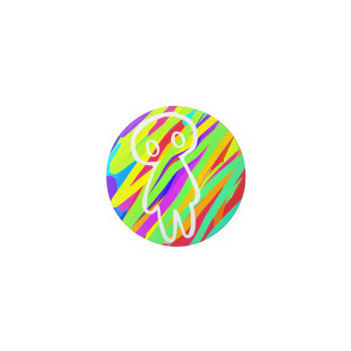 絵画ミドリムシ君 Tin Badge