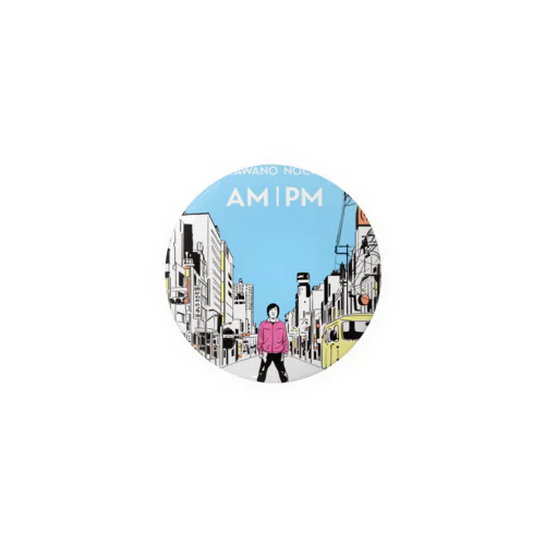 かわののっちAM｜PM Tin Badge