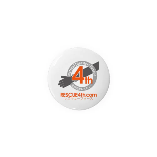 自然災害レスキュー　RESCUE4th Tin Badge