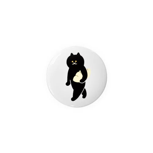 餃子をMacBookのように運ぶねこ Tin Badge